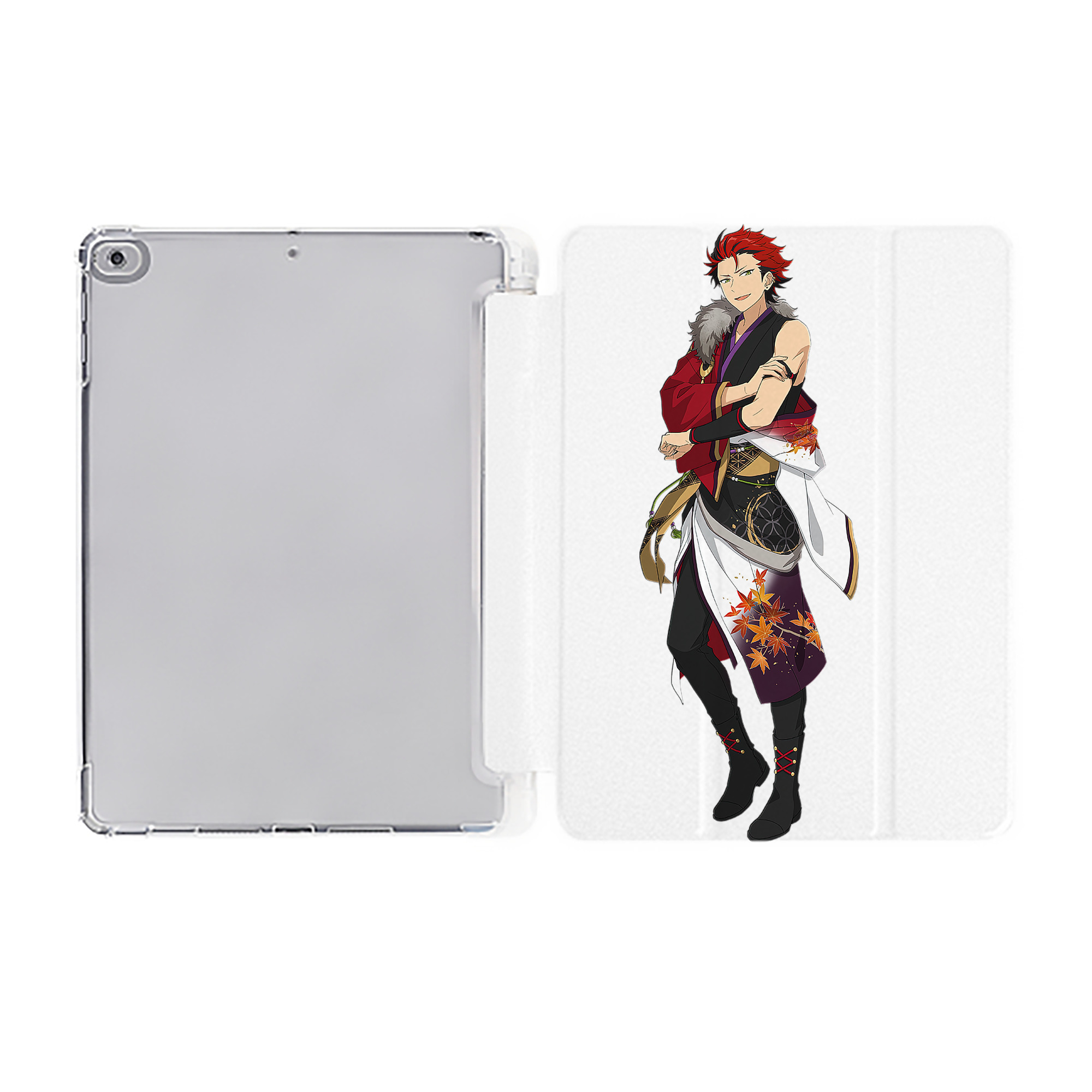 （画像用） あんさんぶるスターズ! Ensemble Stars IPad ケース ペン収納付き 三つ折りスタンド PUレザー×シリコン 対応機種9.5/10.5/10.9インチ